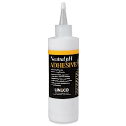Lineco Neutral pH Adhesive - Front of 8 oz bottle shown