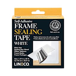 Lineco Frame Sealing Tape - 1 1/4" x 85 ft, White