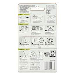 Command Picture Hanging Strips - Narrow, Pkg of 4 Pairs, back of the packaging