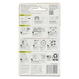 Command Picture Hanging Strips - Medium, Pkg of 4 Pairs, back of the packaging