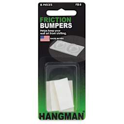 Hangman Picture Hanging Friction Bumpers - Front view of blister package

