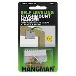 Hangman Self-Leveling Flushmount Hanger Kit - Front of package of 2