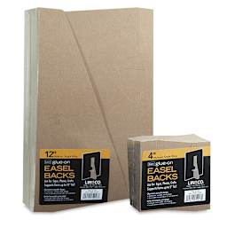 Lineco Easel Backs - Front of packages of two Sizes
