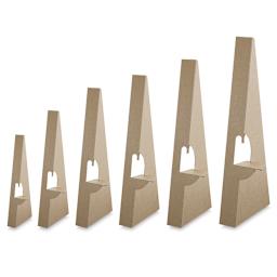 Lineco Easel Backs - Several sizes shown in row
