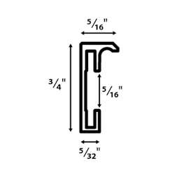 Blick Chelsea Metal Gallery Frame, Profile Diagram