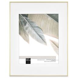 MCS Framatic Fineline II Frames - Front of Gold frame with Mat