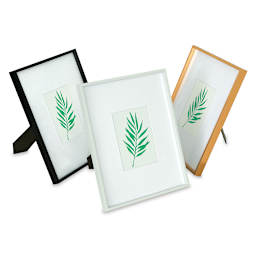 Blick Modern Gallery Frame - 11" x 14" (Sold Separately), View black, white and gold
