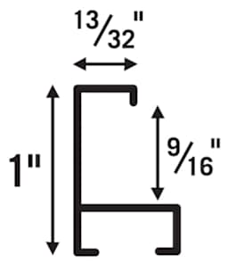 Nielsen Metal Frame Sections  - schematic showing dimensions