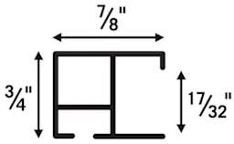 Nielsen Metal Frame Section Style 97 dimensions
