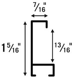 Nielsen Metal Frame Section Style 117 dimensions