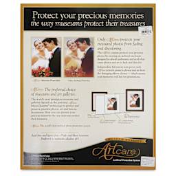 Bainbridge Artcare Woodbury Frame - 11" x 14", Black back of package