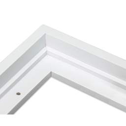 Ampersand Floaterframe - Bold, White, 5" x 7", 7/8", corner close-up