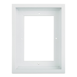 Ampersand Floaterframe - Bold, White, 5" x 7", 7/8", front view