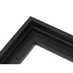 Ampersand Floaterframe - Thin, Black, 5" x 7", 7/8", corner close-up