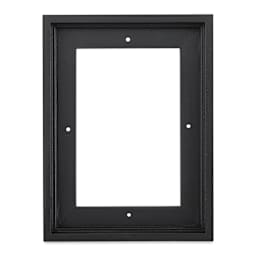 Ampersand Floaterframe - Thin, Black, 5" x 7", 7/8", front view