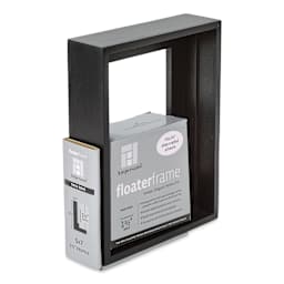 Ampersand Floaterframe - Thin, Black, 5" x 7", 1-1/2", at an angle