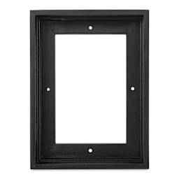 Ampersand Floaterframe - Thin, Black, 5" x 7", 1-1/2", front view