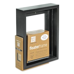 Ampersand Floaterframe - Bold, Black, 5" x 7", 1-1/2", at an angle