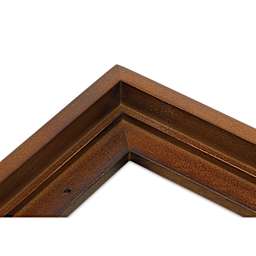 Ampersand Floaterframe - Bold, Walnut, 5" x 7", 7/8", corner close-up