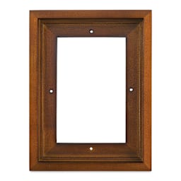 Ampersand Floaterframe - Bold, Walnut, 5" x 7", 7/8", front view