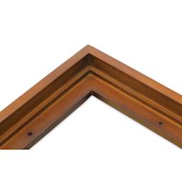 Ampersand Floaterframe - Bold, Walnut, 8" x 8", 7/8", corner close-up