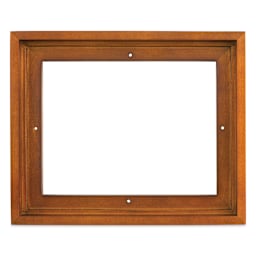 Ampersand Floaterframe - Bold, Walnut, 8" x 10", 7/8", front view