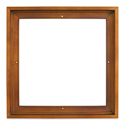 Ampersand Floaterframe - Bold, Walnut, 12" x 12", 7/8", front view