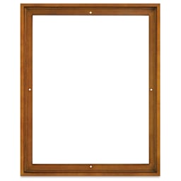 Ampersand Floaterframe - Bold, Walnut, 16" x 20", 7/8", front view