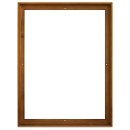 Ampersand Floaterframe - Bold, Walnut, 18" x 24", 7/8", front view