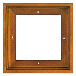 Ampersand Floaterframe - Thin, Walnut, 6" x 6", 1-1/2", front view