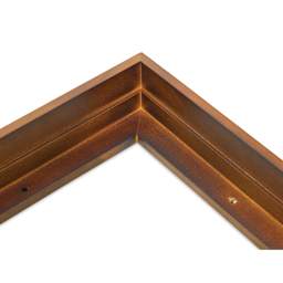 Ampersand Floaterframe - Thin, Walnut, 8" x 8", 1-1/2", corner close-up