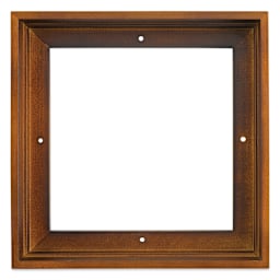 Ampersand Floaterframe - Thin, Walnut, 8" x 8", 1-1/2", front view