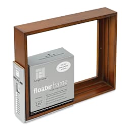 Ampersand Floaterframe - Thin, Walnut, 8" x 10", 1-1/2", at an angle