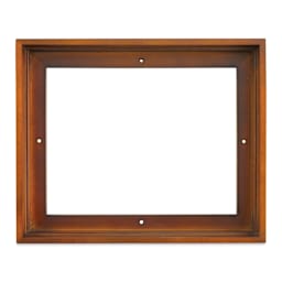 Ampersand Floaterframe - Thin, Walnut, 8" x 10", 1-1/2", front view