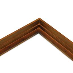Ampersand Floaterframe - Thin, Walnut, 12" x 12", 1-1/2", corner close-up