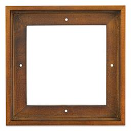 Ampersand Floaterframe - Thin, Walnut, 6" x 6", 7/8", front view