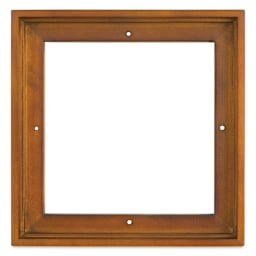 Ampersand Floaterframe - Thin, Walnut, 8" x 8", 7/8", front view