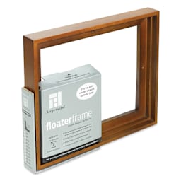 Ampersand Floaterframe - Thin, Walnut, 8" x 10", 7/8, at an angle