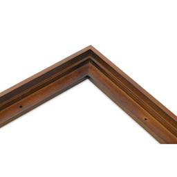 Ampersand Floaterframe - Thin, Walnut, 10" x 10", 7/8", corner close-up