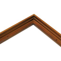 Ampersand Floaterframe - Thin, Walnut, 12" x 12", 7/8", corner close-up