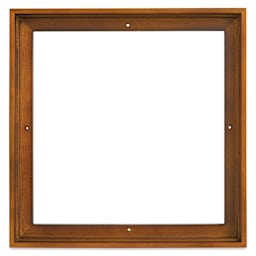 Ampersand Floaterframe - Thin, Walnut, 12" x 12", 7/8", front view