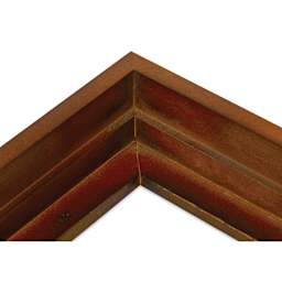 Ampersand Floaterframe - Bold, Walnut, 5" x 7", 1-1/2", corner close up