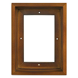 Ampersand Floaterframe - Bold, Walnut, 5" x 7", 1-1/2", front view