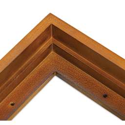 Ampersand Floaterframe - Bold, Walnut, 6" x 6", 1-1/2", corner close-up