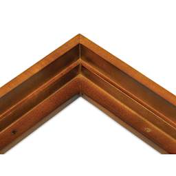 Ampersand Floaterframe - Bold, Walnut, 8" x 8",1-1/2", corner close-up