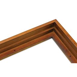 Ampersand Floaterframe - Bold, Walnut, 9" x 12", 1-1/2", corner close-up