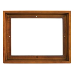 Ampersand Floaterframe - Bold, Walnut, 9" x 12", 1-1/2", front view