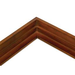 Ampersand Floaterframe - Bold, Walnut, 10" x 10", 1-1/2", close-up of corner