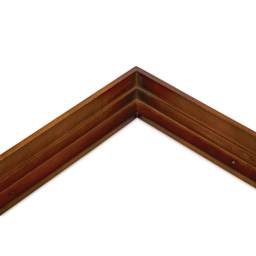 Ampersand Floaterframe - Bold, Walnut, 12" x 16", 1-1/2", close-up of corner