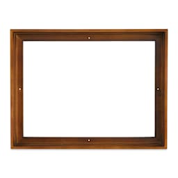 Ampersand Floaterframe - Bold, Walnut, 12" x 16", 1-1/2", front view